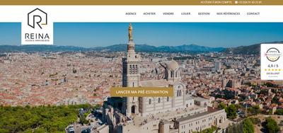 Cration site internet Marseille - Reina Immobilier