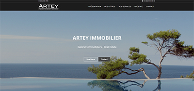 Ralisation Site Web et Rfrencement :  Artey Immobilier