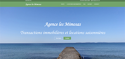 Ralisation Site Web et Rfrencement : Agence les Mimosas