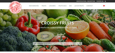 Ralisation Site Web & Web Marketing  Toulon : Croissy Fruits