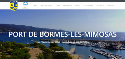 Ralisation Bexter Site Web & Rfrencement :Port de Bormes-les-Mimosas.